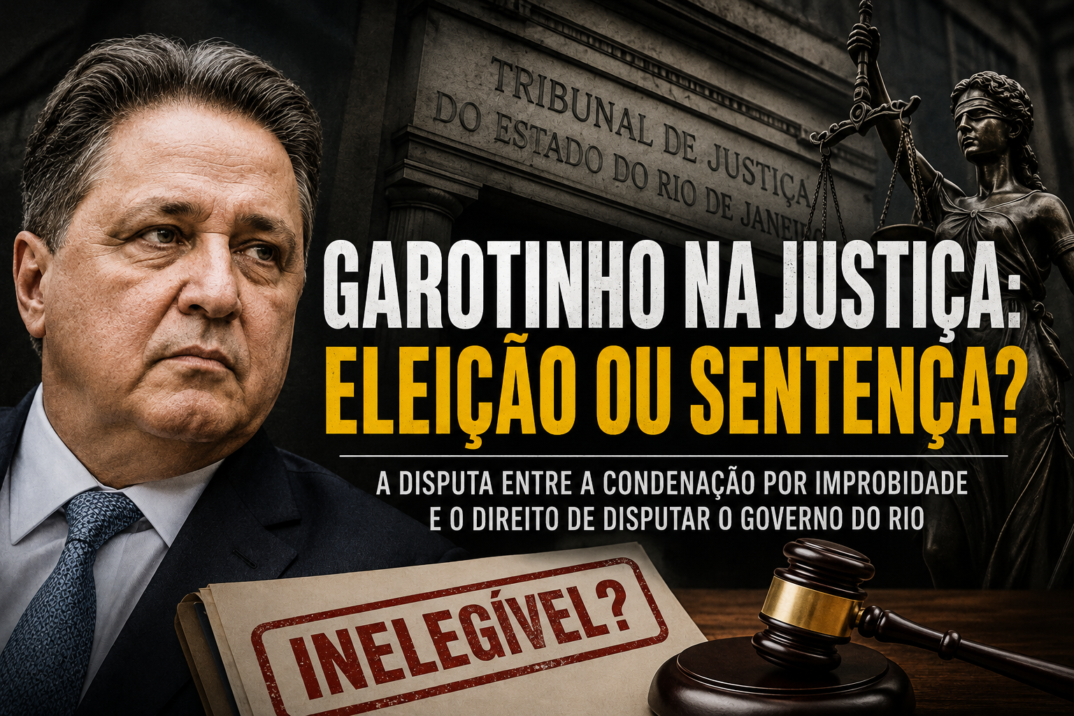 Garotinho e a eleição que chegou antes da sentença